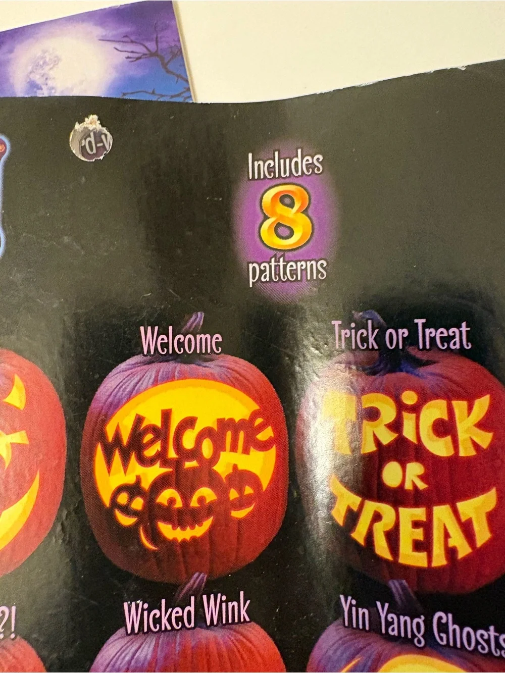 Orange Pumpkin Carving Kit & Stencil Pack - Halloween Party Supplies